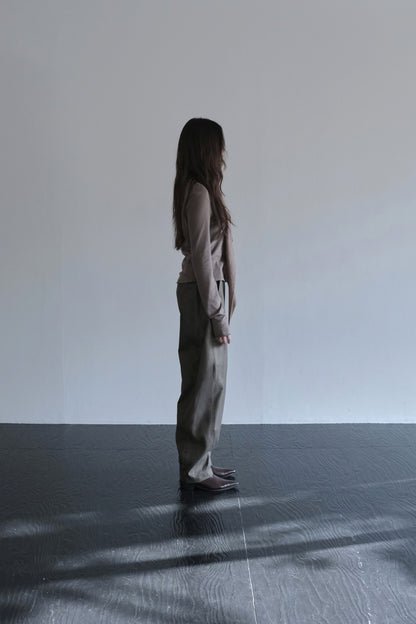 DRAPE 013 'Cascade Knit Collar Cardigan'