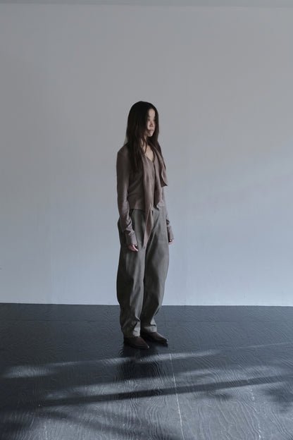 DRAPE 013 'Cascade Knit Collar Cardigan'