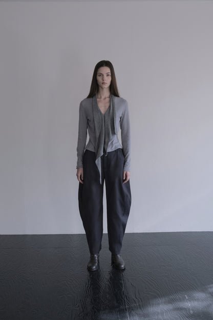 DRAPE 013 'Cascade Knit Collar Cardigan'