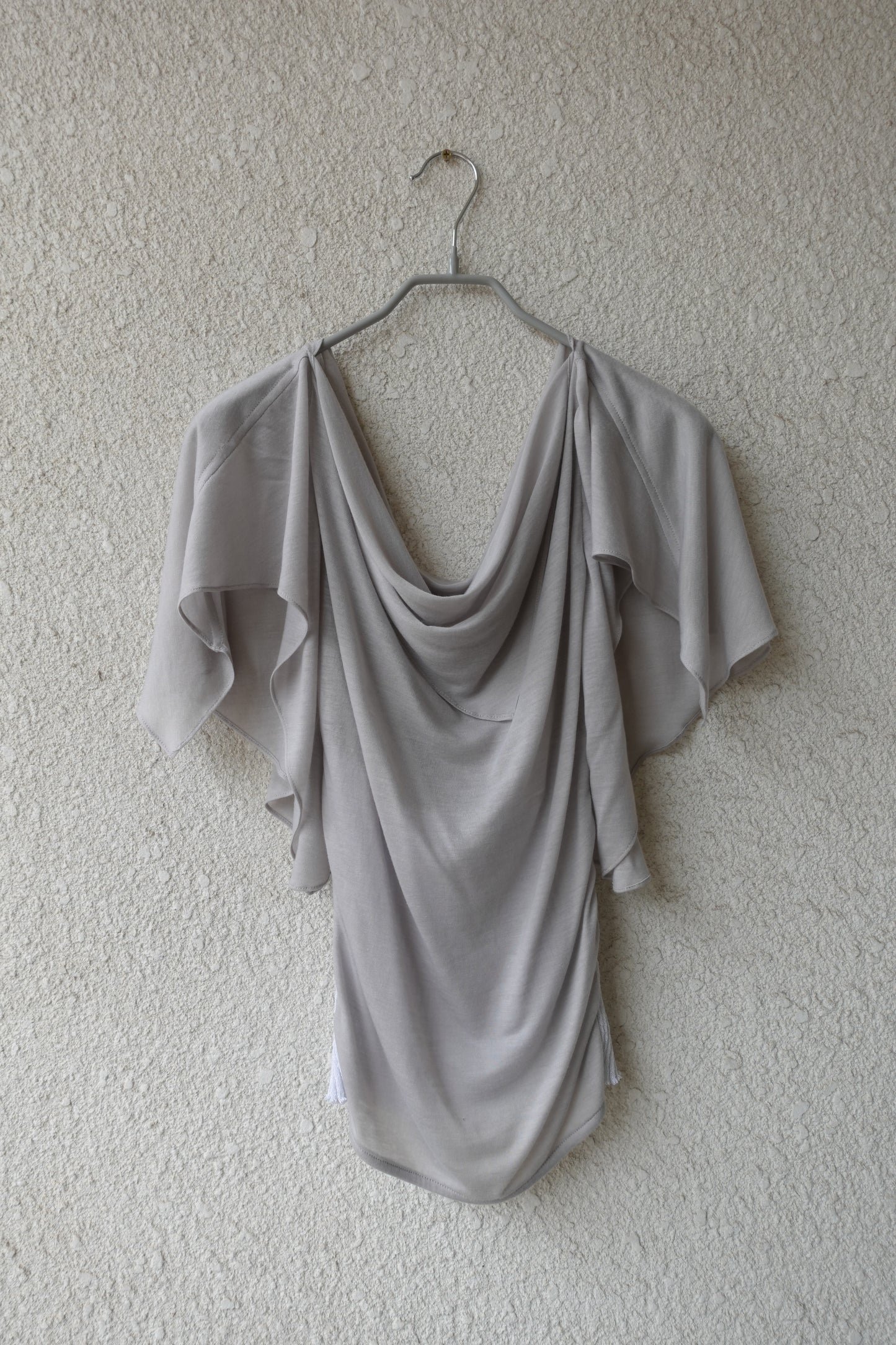 RIB 005 'Dancing Sleeves Back knit Jersey Top'