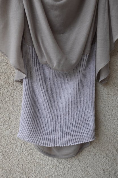 RIB 005 'Dancing Sleeves Back knit Jersey Top'